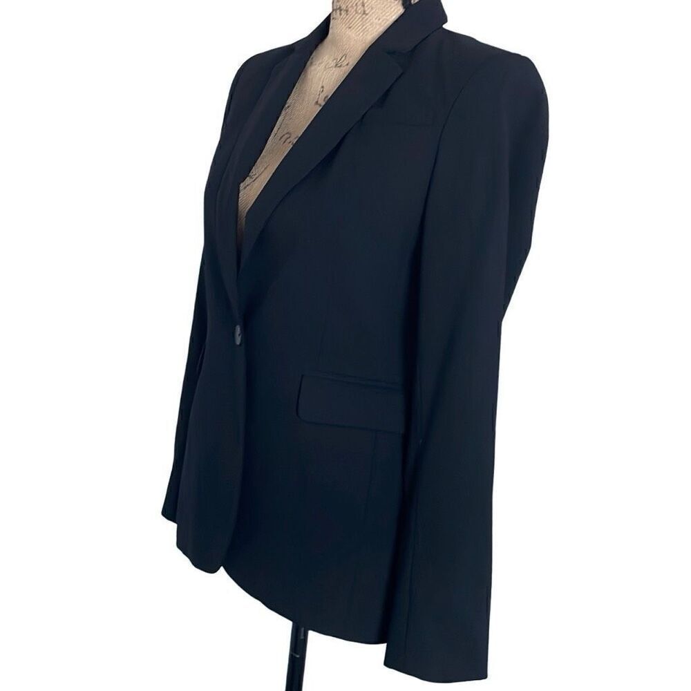 EUC Banana Republic Black Wool Blend Classic Fit Blazer - Size 2 - Picture 2 of 10